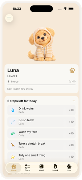 Pawm: Self-Care Puppy